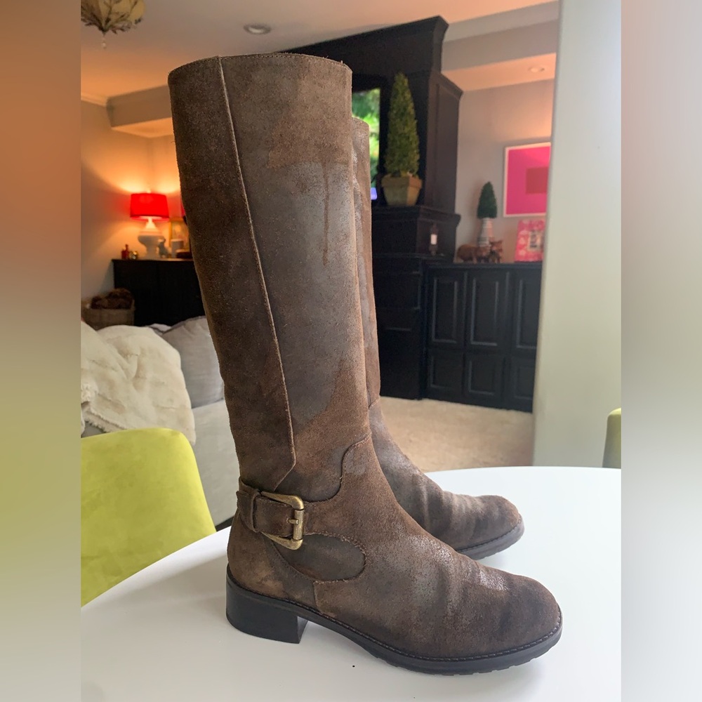 Donald J. Pliner Black Leather Boots